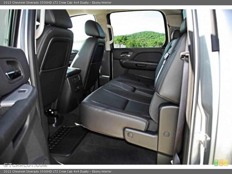 Ebony Interior Rear Seat for the 2013 Chevrolet Silverado 3500HD LTZ Crew Cab 4x4 Dually #83232747