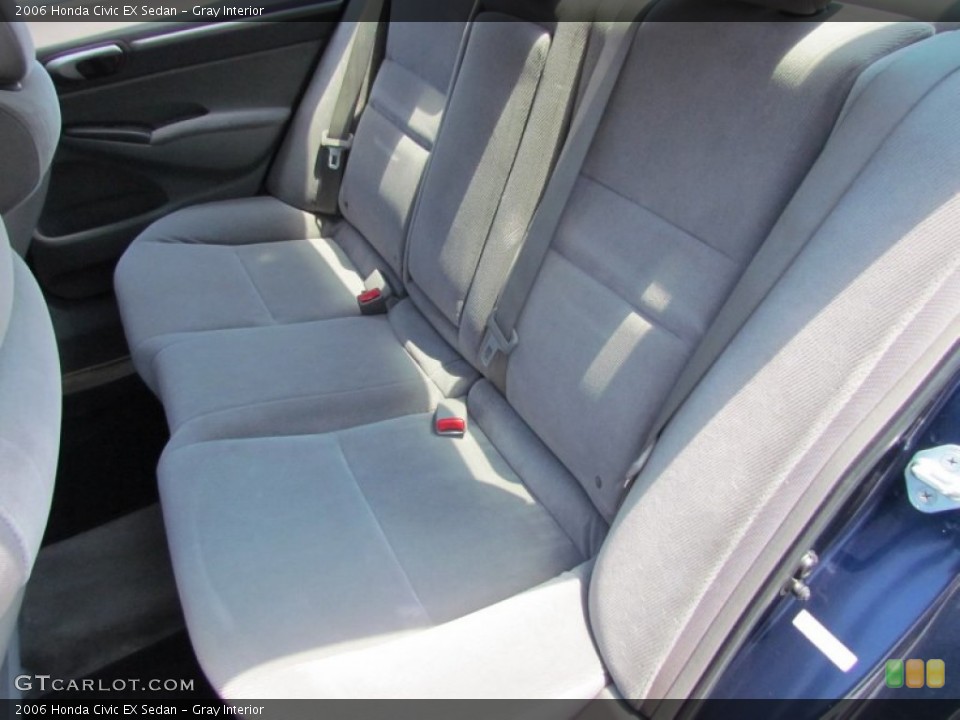 Gray Interior Rear Seat for the 2006 Honda Civic EX Sedan #83234311