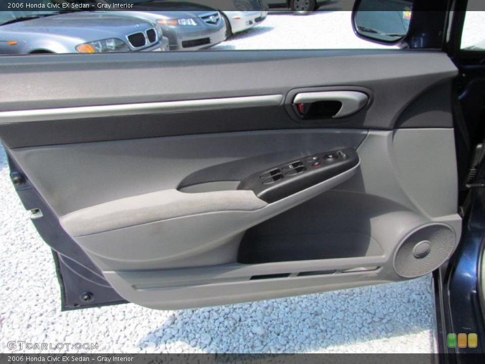 Gray Interior Door Panel for the 2006 Honda Civic EX Sedan #83234362