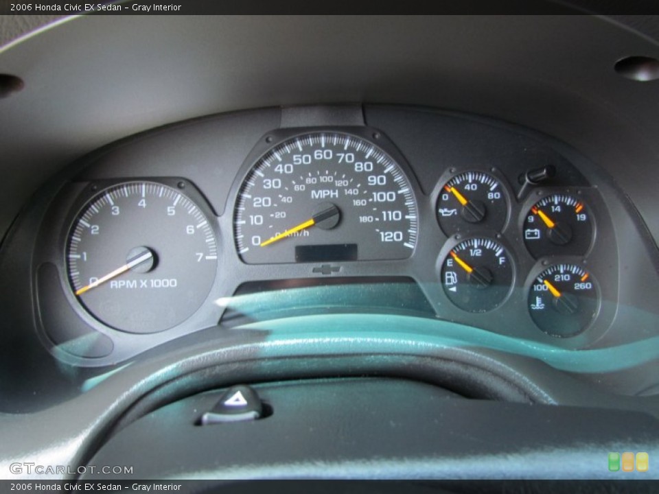 Gray Interior Gauges for the 2006 Honda Civic EX Sedan #83234856