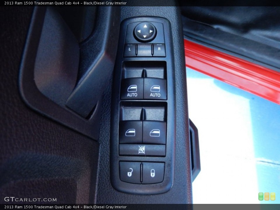 Black/Diesel Gray Interior Controls for the 2013 Ram 1500 Tradesman Quad Cab 4x4 #83235998