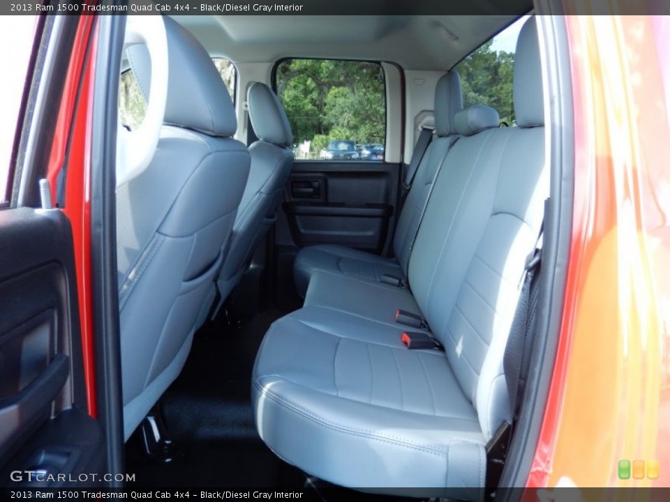 Black/Diesel Gray Interior Rear Seat for the 2013 Ram 1500 Tradesman Quad Cab 4x4 #83236020