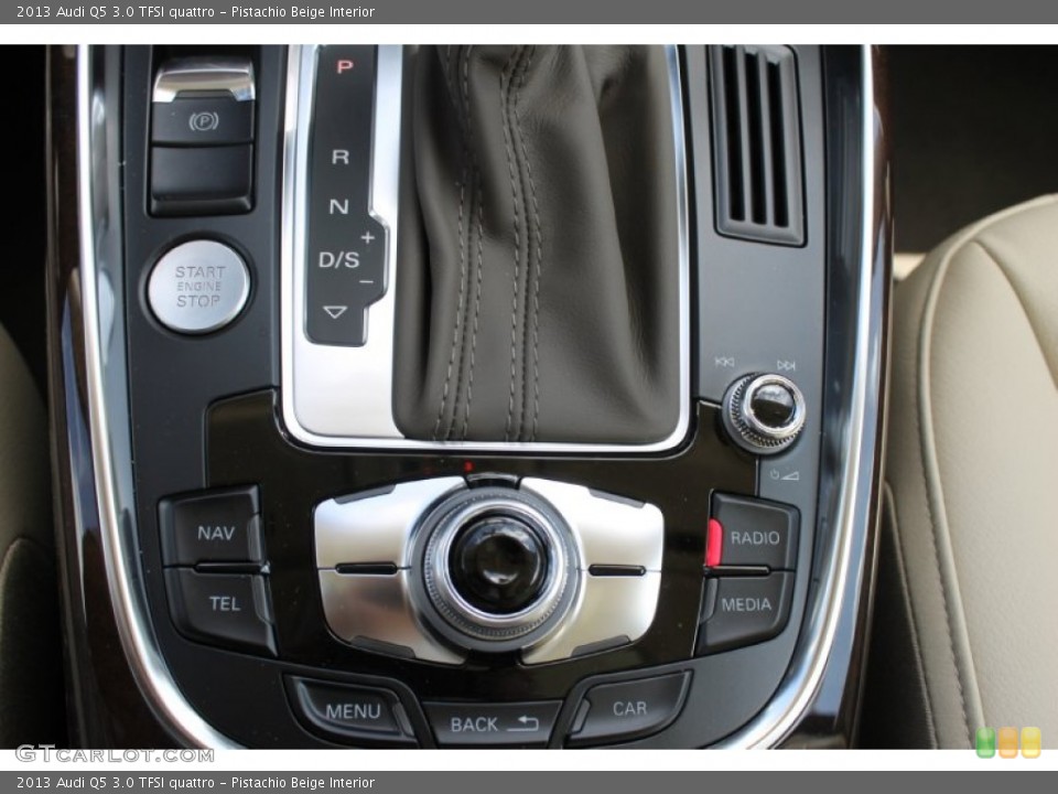 Pistachio Beige Interior Controls for the 2013 Audi Q5 3.0 TFSI quattro #83239673