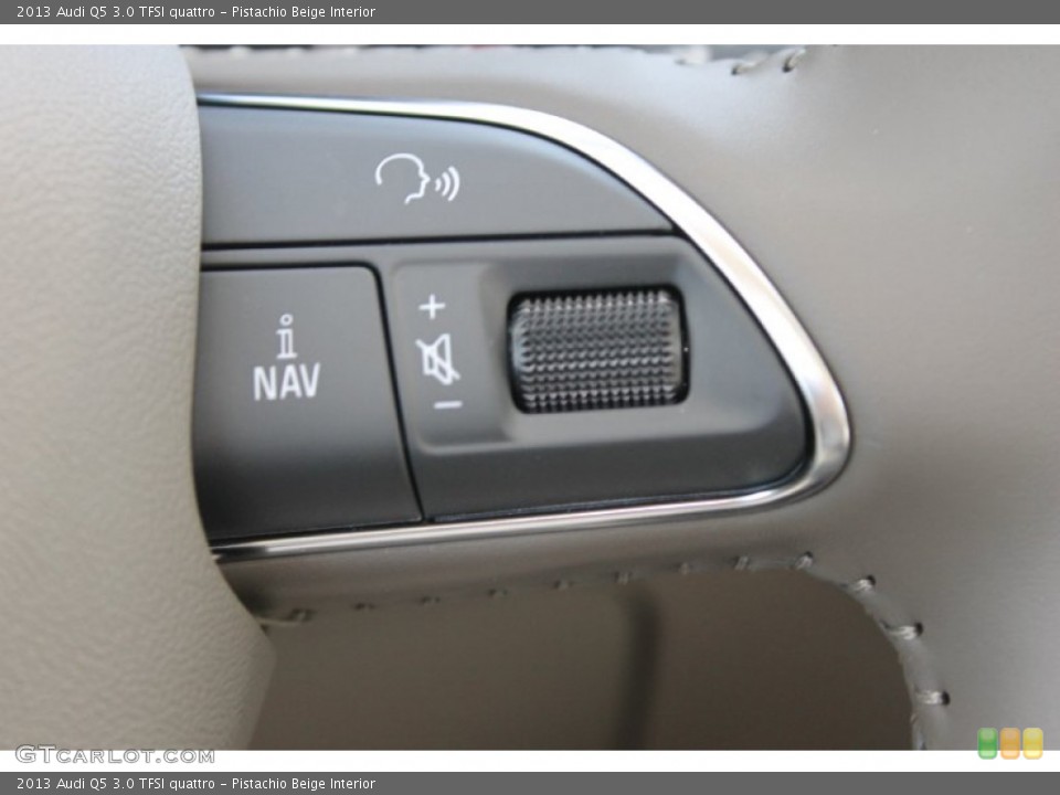 Pistachio Beige Interior Controls for the 2013 Audi Q5 3.0 TFSI quattro #83239754