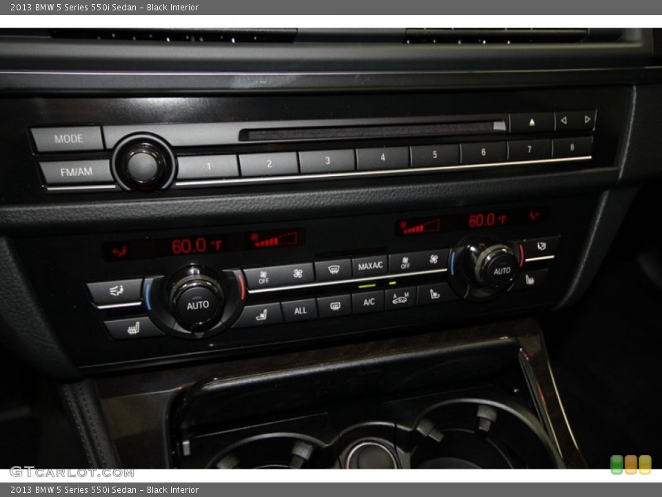 Black Interior Controls for the 2013 BMW 5 Series 550i Sedan #83240292