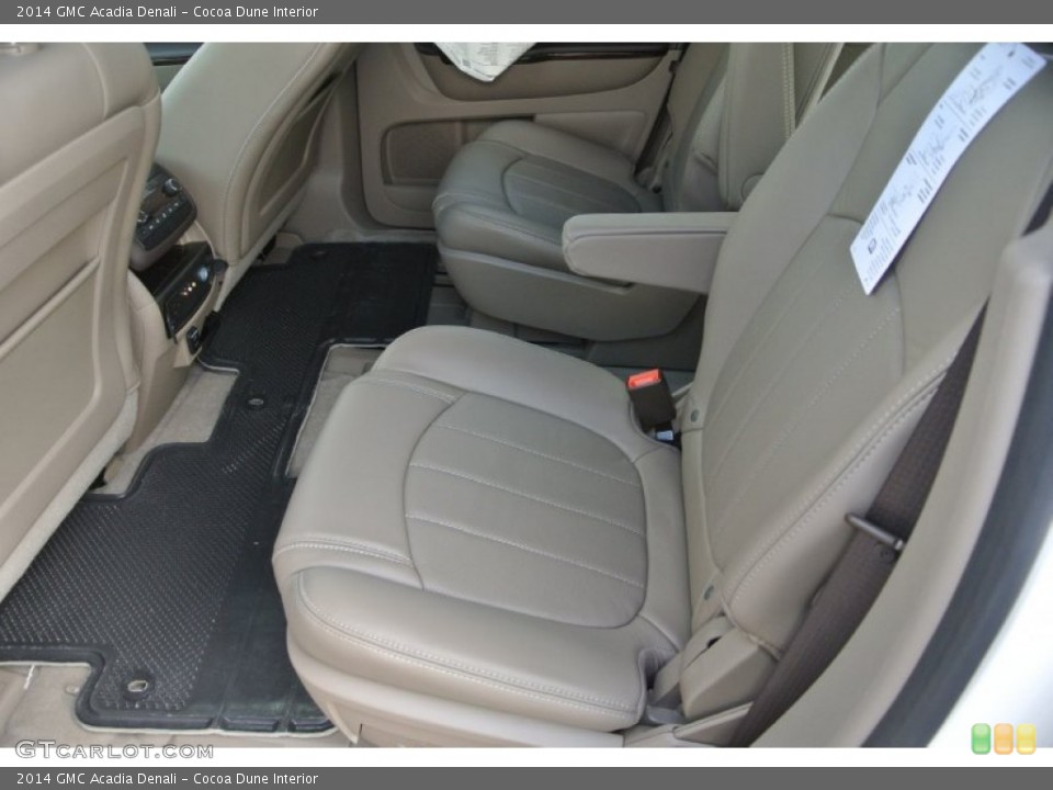 Cocoa Dune Interior Rear Seat for the 2014 GMC Acadia Denali #83240518