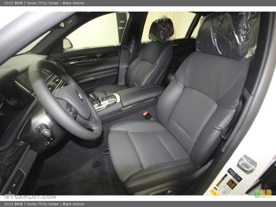 Black Interior Front Seat for the 2013 BMW 7 Series 750Li Sedan #83240717