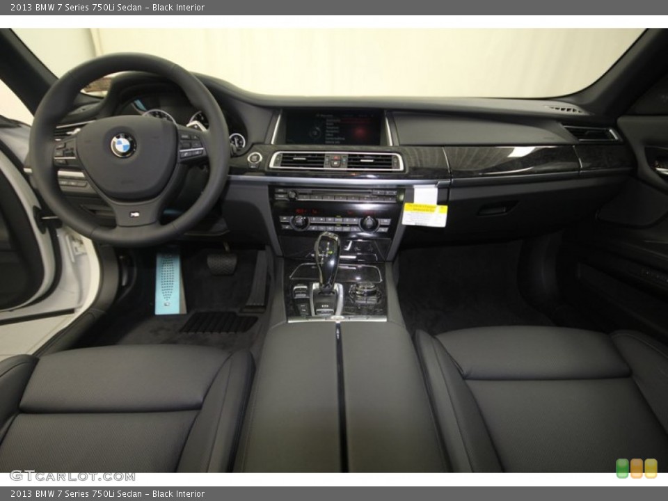 Black Interior Dashboard for the 2013 BMW 7 Series 750Li Sedan #83240745