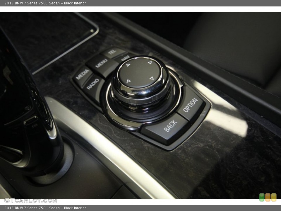Black Interior Controls for the 2013 BMW 7 Series 750Li Sedan #83241189