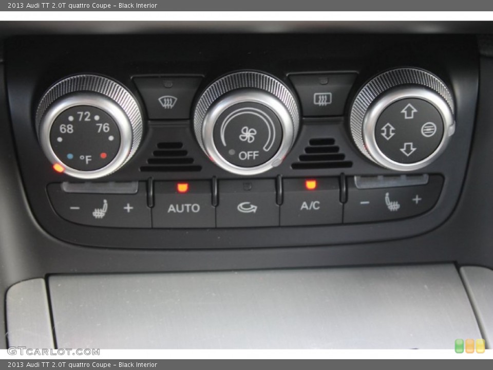 Black Interior Controls for the 2013 Audi TT 2.0T quattro Coupe #83241260