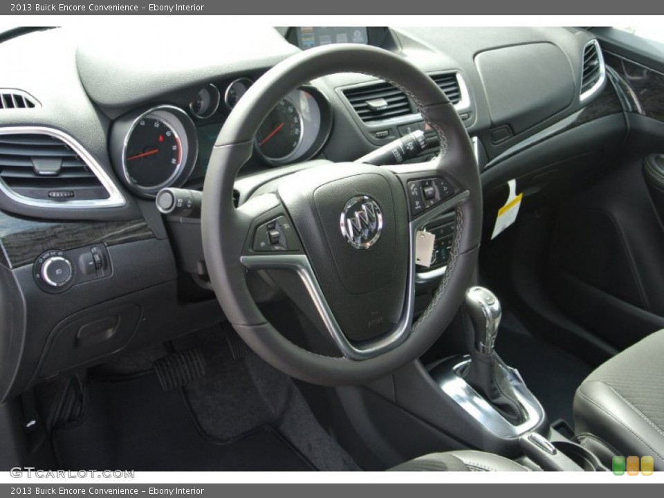 Ebony Interior Steering Wheel for the 2013 Buick Encore Convenience #83242328