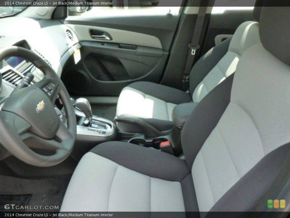 Jet Black/Medium Titanium Interior Front Seat for the 2014 Chevrolet Cruze LS #83242570