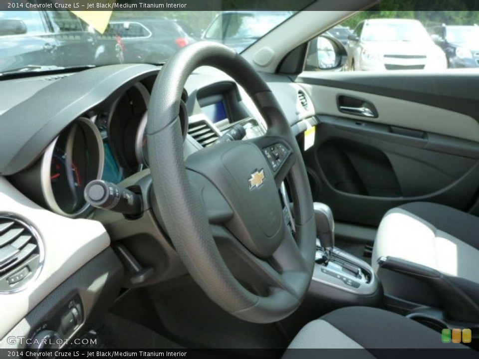 Jet Black/Medium Titanium Interior Steering Wheel for the 2014 Chevrolet Cruze LS #83242658