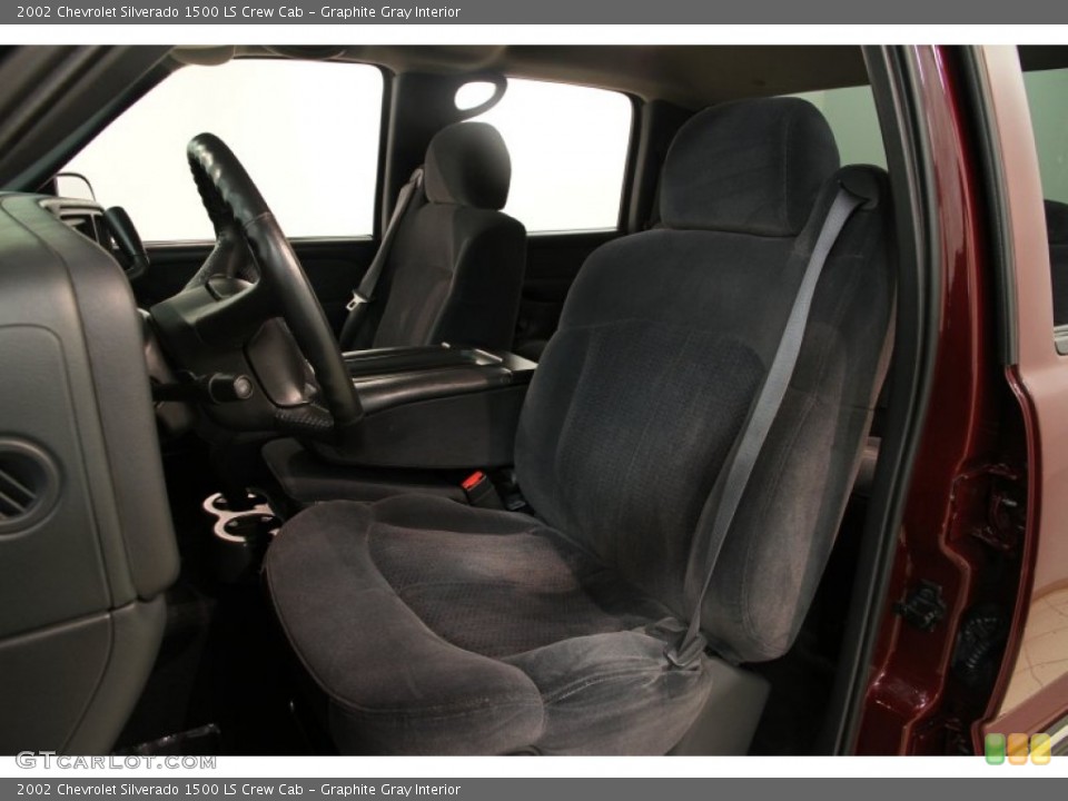 Graphite Gray Interior Front Seat for the 2002 Chevrolet Silverado 1500 LS Crew Cab #83245319