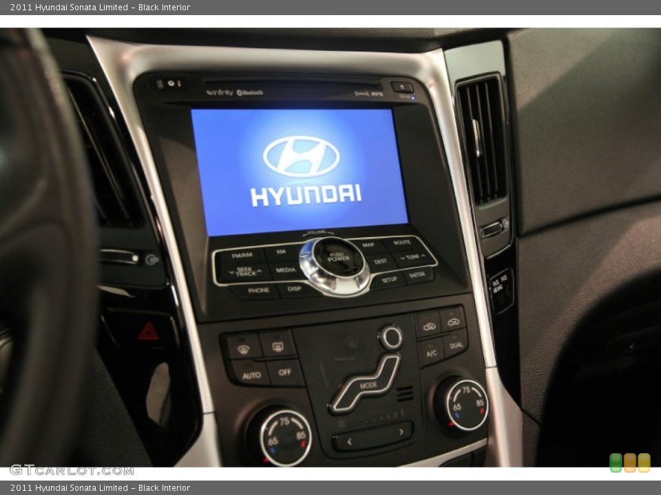 Black Interior Controls for the 2011 Hyundai Sonata Limited #83247119