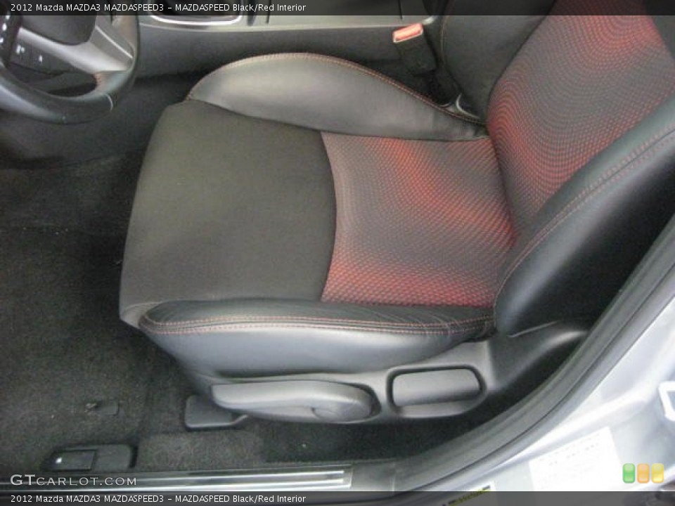 MAZDASPEED Black/Red Interior Front Seat for the 2012 Mazda MAZDA3 MAZDASPEED3 #83251049