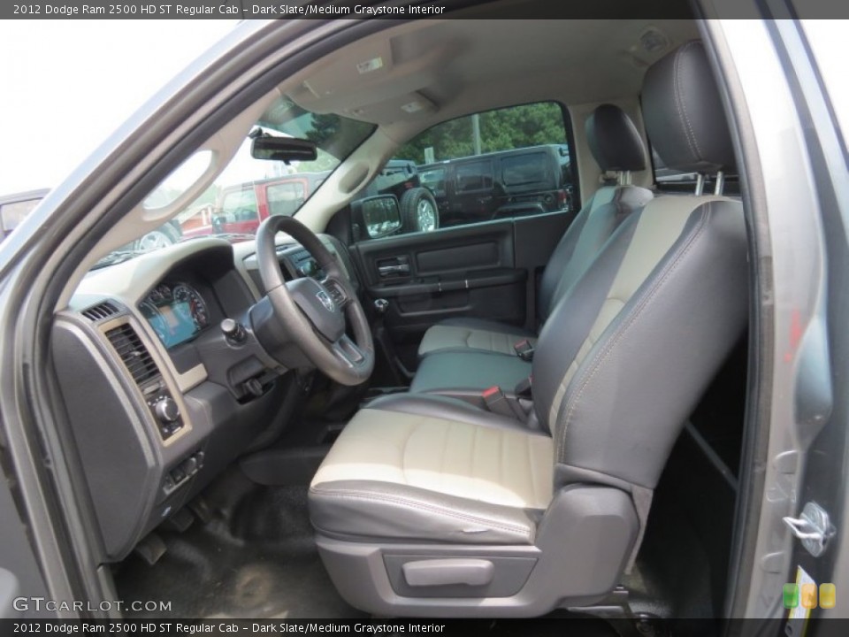 Dark Slate/Medium Graystone Interior Front Seat for the 2012 Dodge Ram 2500 HD ST Regular Cab #83254289