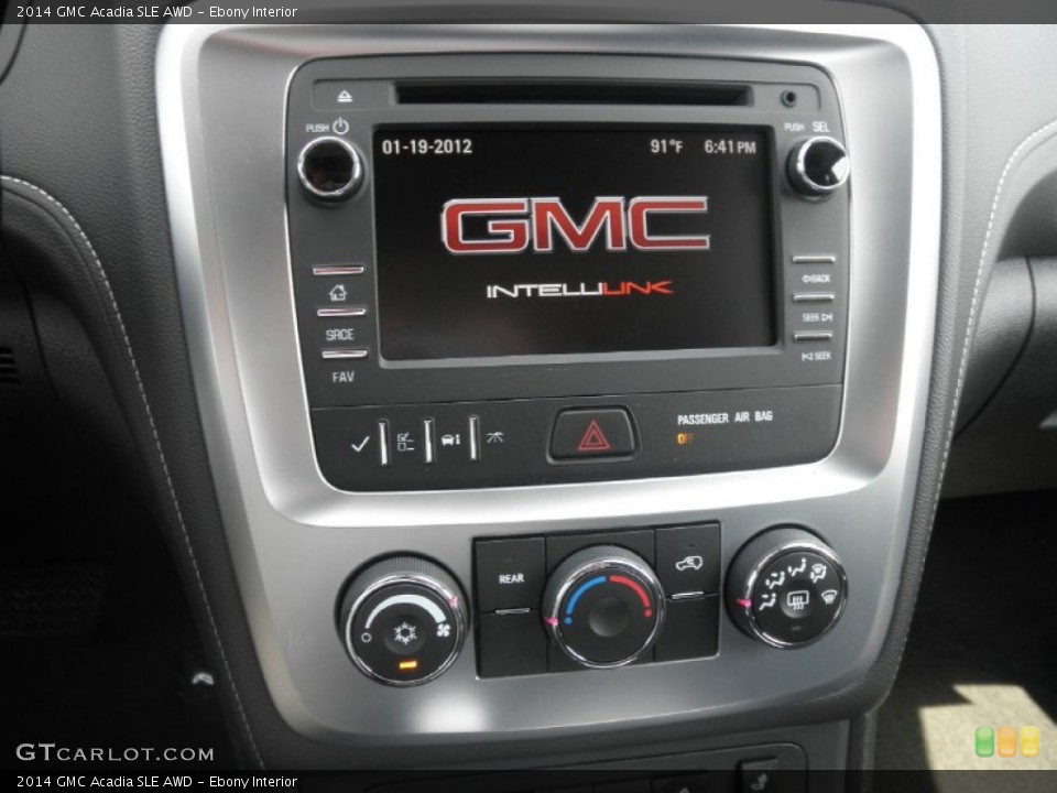Ebony Interior Controls for the 2014 GMC Acadia SLE AWD #83254472