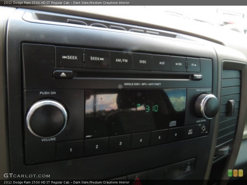Dark Slate/Medium Graystone Interior Audio System for the 2012 Dodge Ram 2500 HD ST Regular Cab #83254481