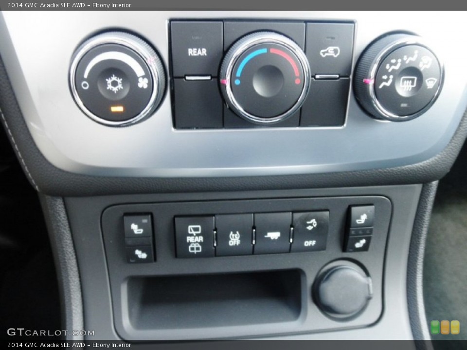 Ebony Interior Controls for the 2014 GMC Acadia SLE AWD #83254577