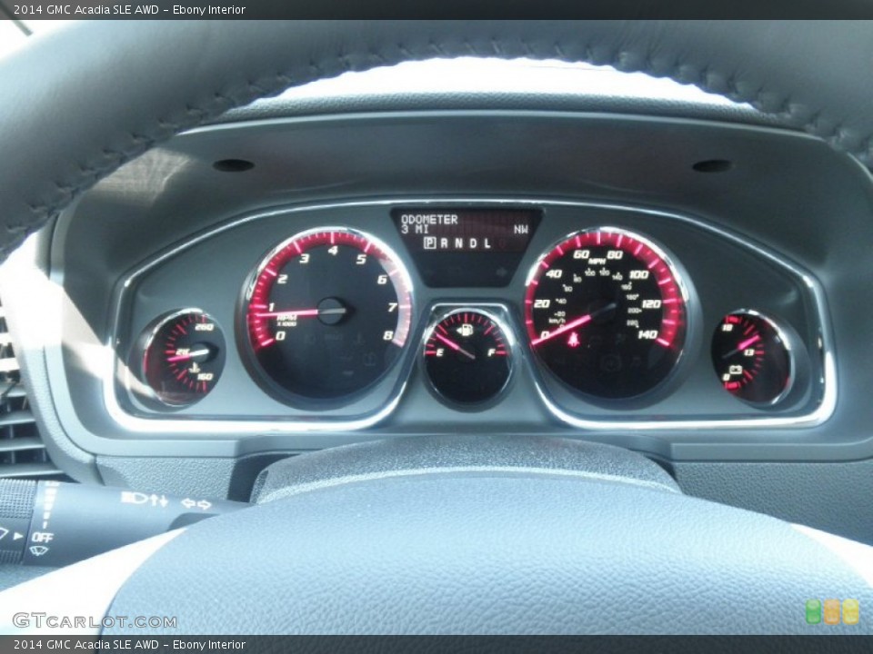 Ebony Interior Gauges for the 2014 GMC Acadia SLE AWD #83254693