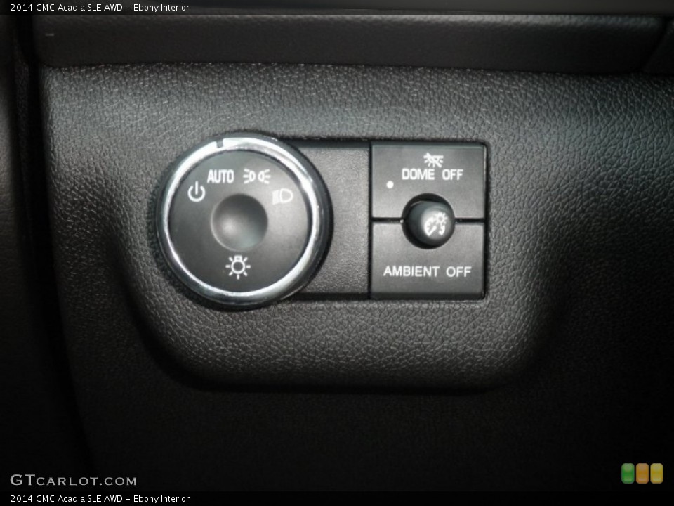 Ebony Interior Controls for the 2014 GMC Acadia SLE AWD #83254733