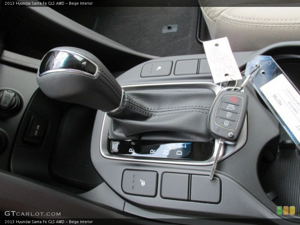 Beige Interior Transmission for the 2013 Hyundai Santa Fe GLS AWD #83255449