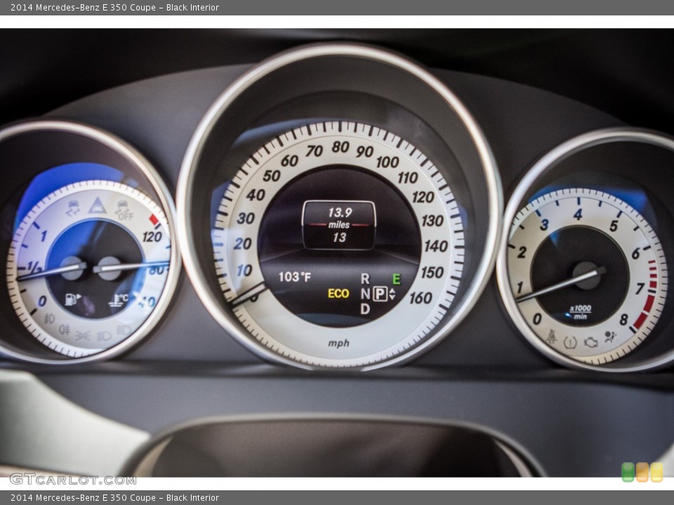 Black Interior Gauges for the 2014 Mercedes-Benz E 350 Coupe #83256805