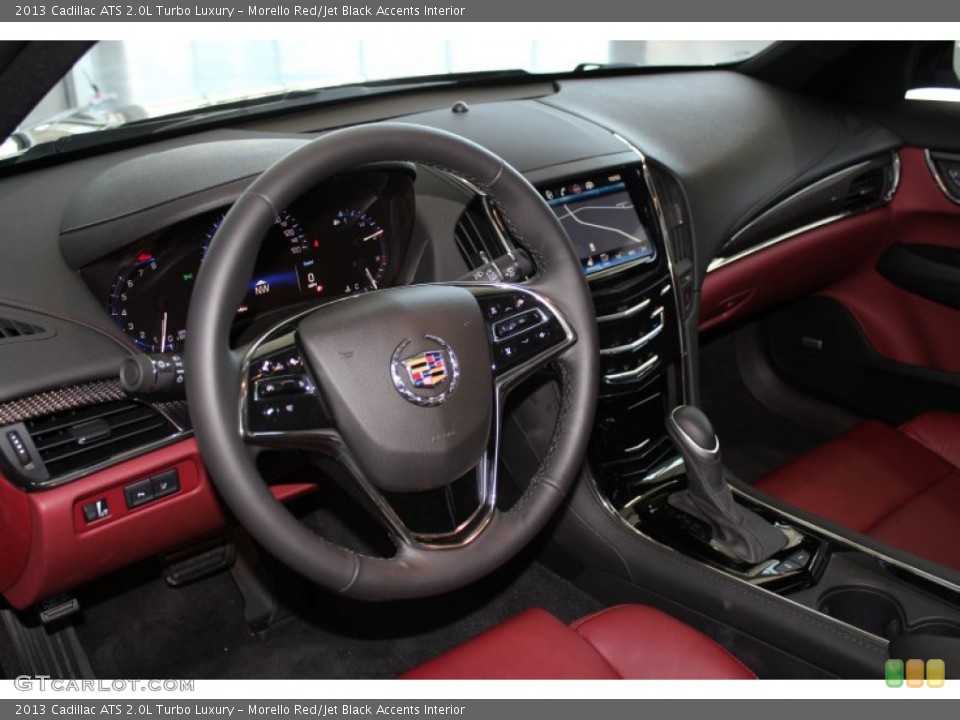 Morello Red/Jet Black Accents Interior Dashboard for the 2013 Cadillac ATS 2.0L Turbo Luxury #83259051