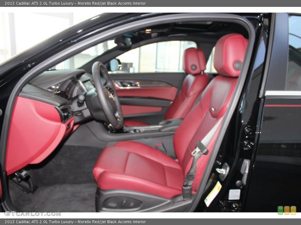 Morello Red/Jet Black Accents Interior Front Seat for the 2013 Cadillac ATS 2.0L Turbo Luxury #83259104