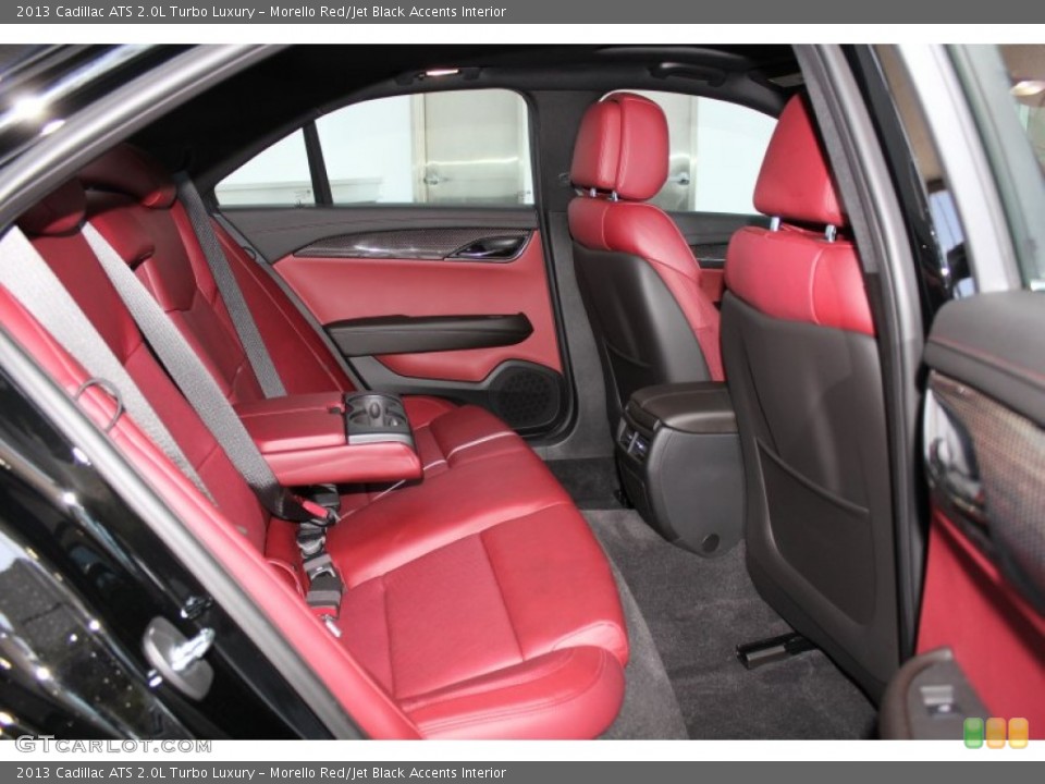 Morello Red/Jet Black Accents Interior Rear Seat for the 2013 Cadillac ATS 2.0L Turbo Luxury #83259181
