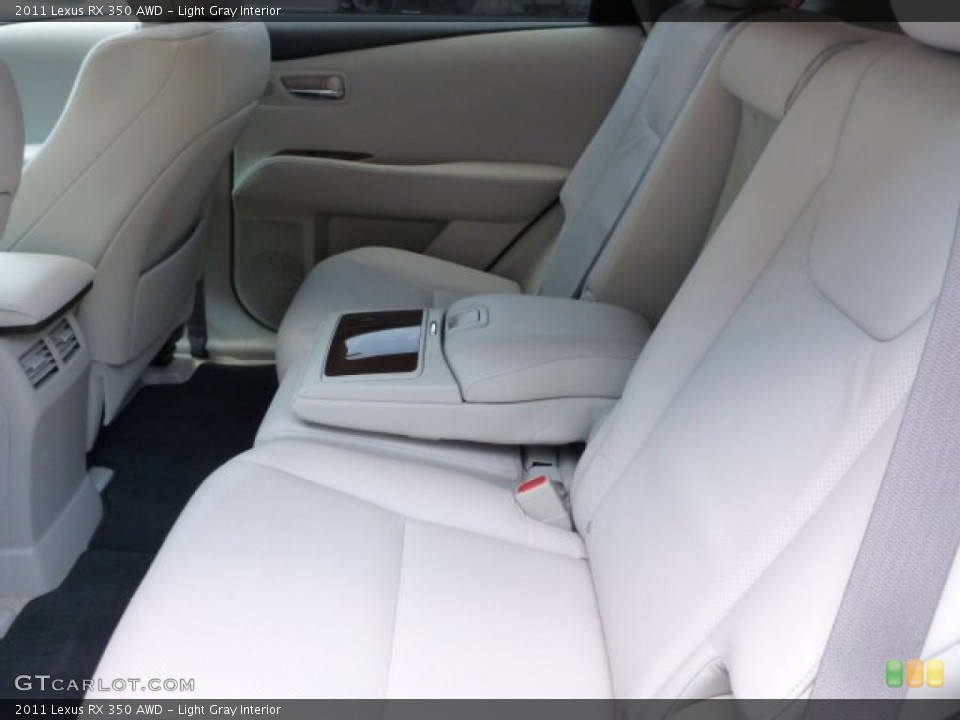 Light Gray Interior Rear Seat for the 2011 Lexus RX 350 AWD #83260040