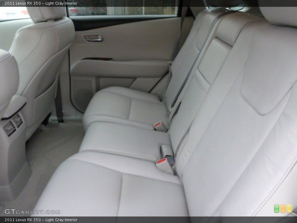 Light Gray Interior Rear Seat for the 2011 Lexus RX 350 #83264578