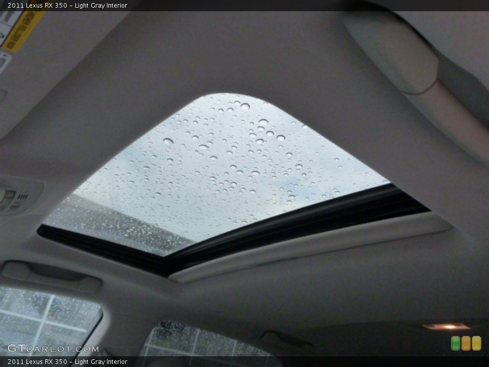 Light Gray Interior Sunroof for the 2011 Lexus RX 350 #83264676