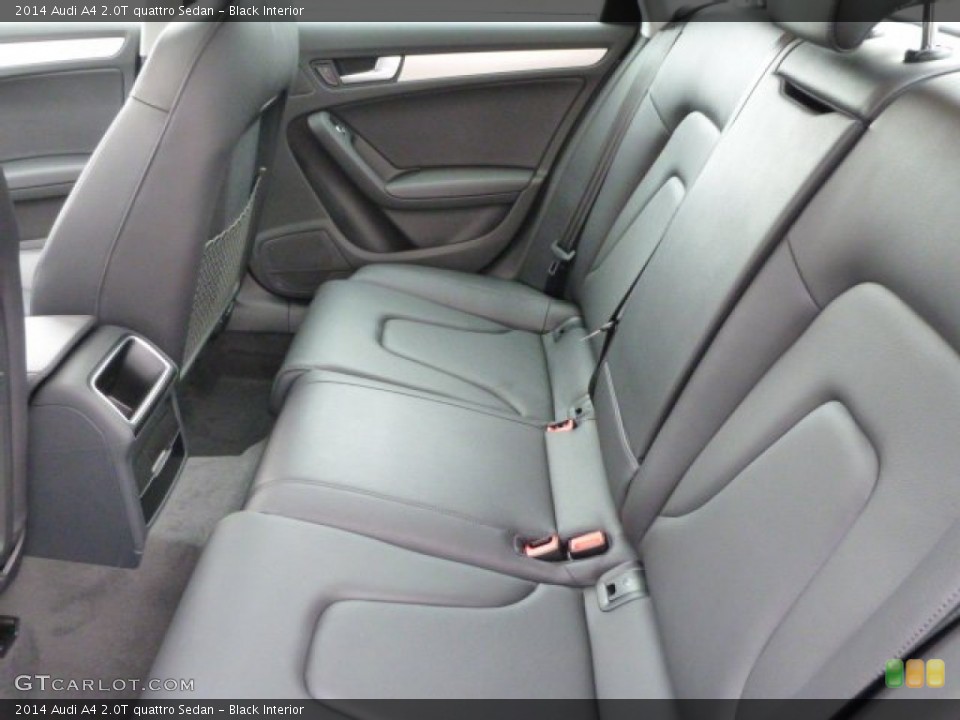 Black Interior Rear Seat for the 2014 Audi A4 2.0T quattro Sedan #83264960