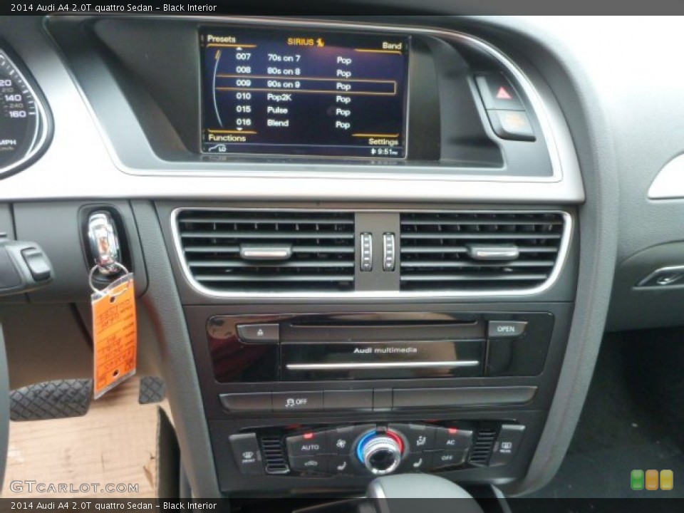 Black Interior Controls for the 2014 Audi A4 2.0T quattro Sedan #83265106