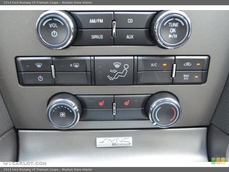 Medium Stone Interior Controls for the 2014 Ford Mustang V6 Premium Coupe #83268360