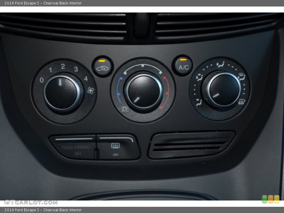 Charcoal Black Interior Controls for the 2014 Ford Escape S #83268889