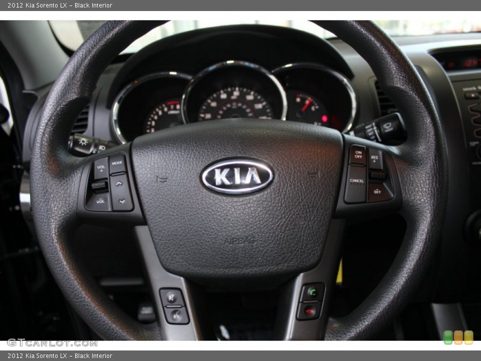 Black Interior Steering Wheel for the 2012 Kia Sorento LX #83269169