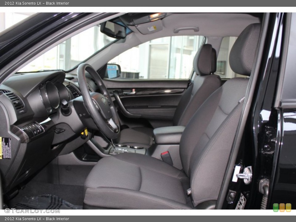 Black Interior Front Seat for the 2012 Kia Sorento LX #83269227