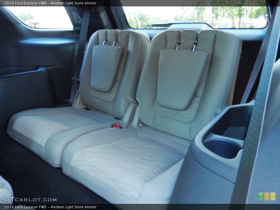 Medium Light Stone Interior Rear Seat for the 2014 Ford Explorer FWD #83269422