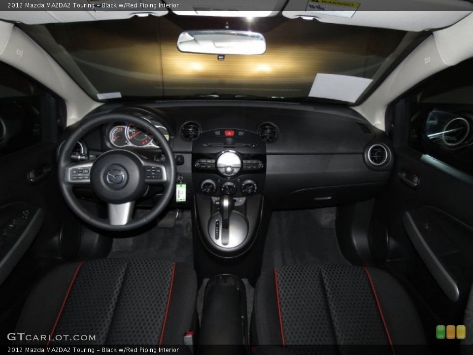 Black w/Red Piping Interior Dashboard for the 2012 Mazda MAZDA2 Touring #83273452
