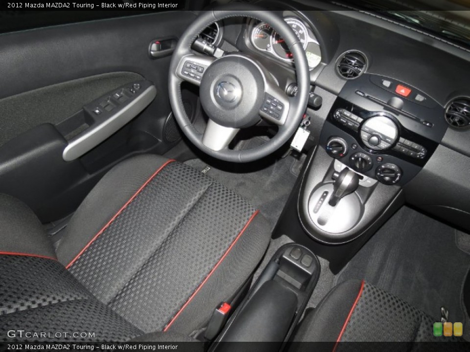 Black w/Red Piping Interior Dashboard for the 2012 Mazda MAZDA2 Touring #83273474