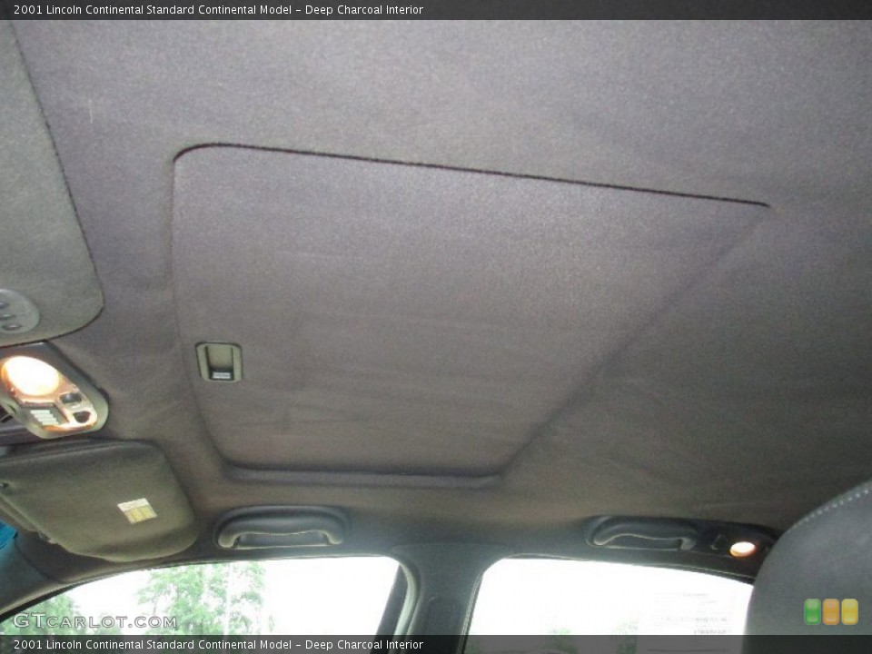 Deep Charcoal Interior Sunroof for the 2001 Lincoln Continental  #83273650