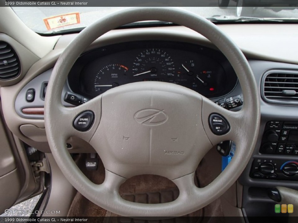 Neutral Interior Steering Wheel for the 1999 Oldsmobile Cutlass GL #83273870