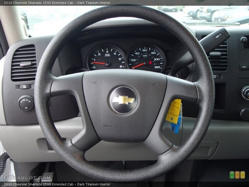 Dark Titanium Interior Steering Wheel for the 2010 Chevrolet Silverado 1500 Extended Cab #83274213