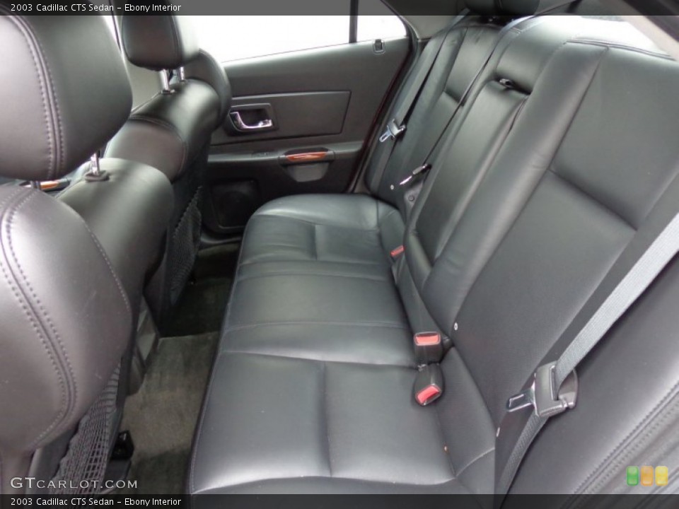 Ebony Interior Rear Seat for the 2003 Cadillac CTS Sedan #83275432