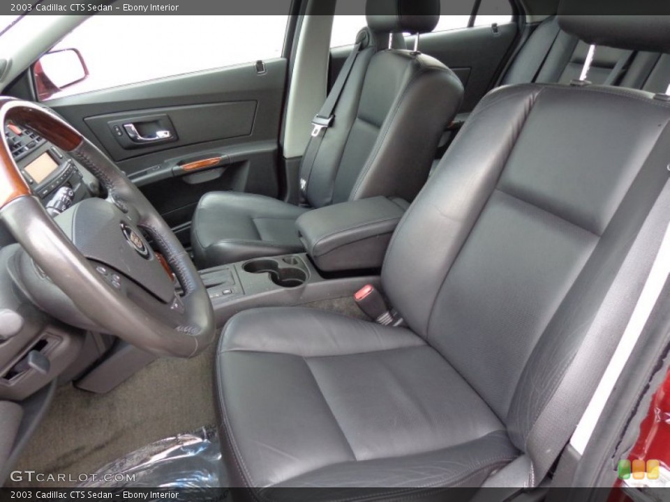 Ebony Interior Front Seat for the 2003 Cadillac CTS Sedan #83275505