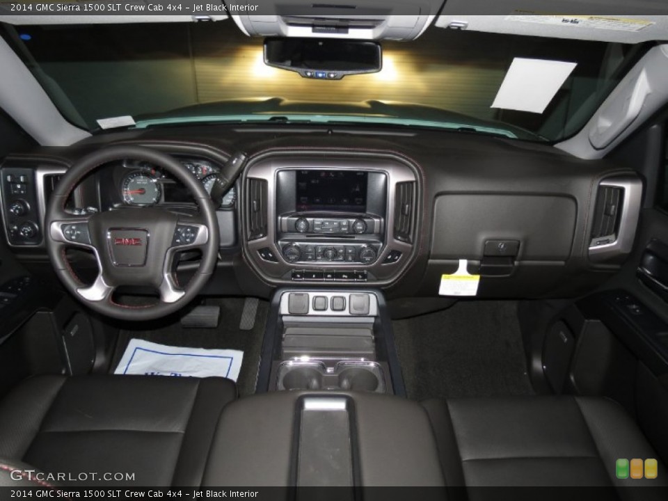 Jet Black Interior Dashboard for the 2014 GMC Sierra 1500 SLT Crew Cab 4x4 #83276354
