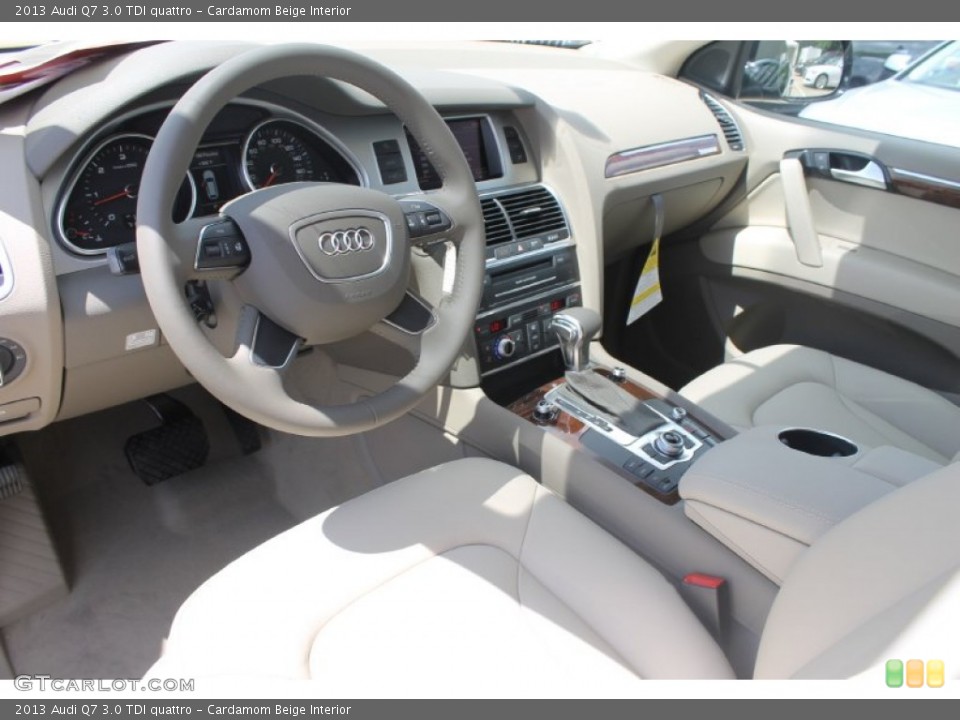 Cardamom Beige Interior Prime Interior for the 2013 Audi Q7 3.0 TDI quattro #83276578